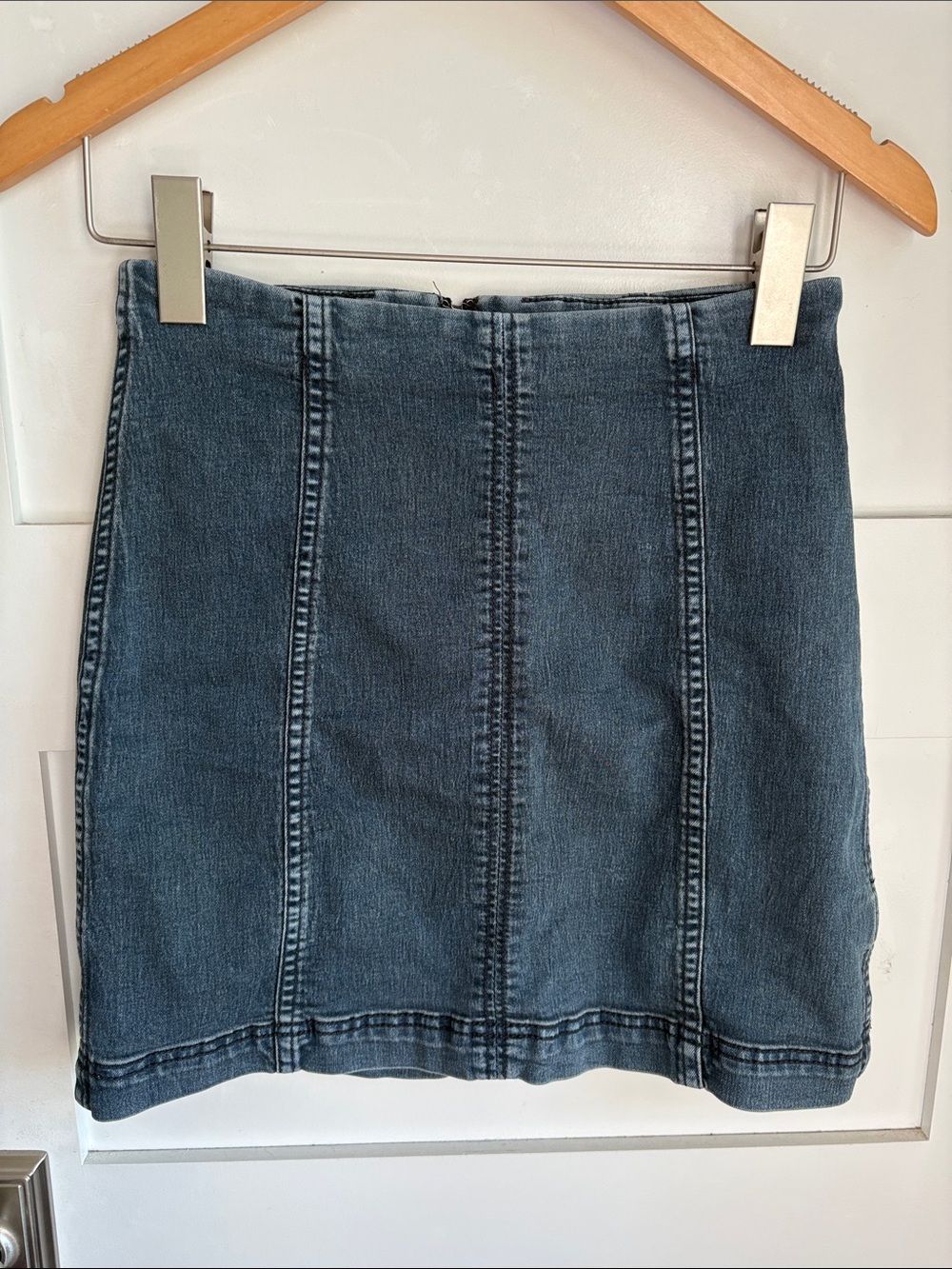 Free People Modern Femme Denim Mini Skirt